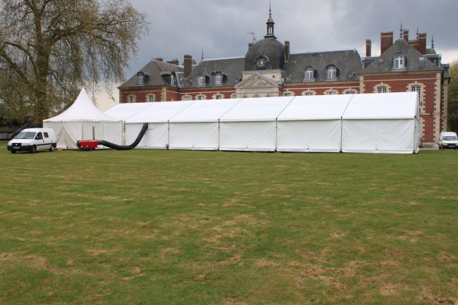 Location de chauffage pour tente en Normandie